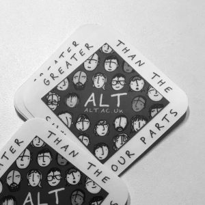 Image of ALT laptop stickers