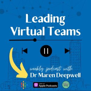 Listen to the Leading Virtual Teams podcast logo