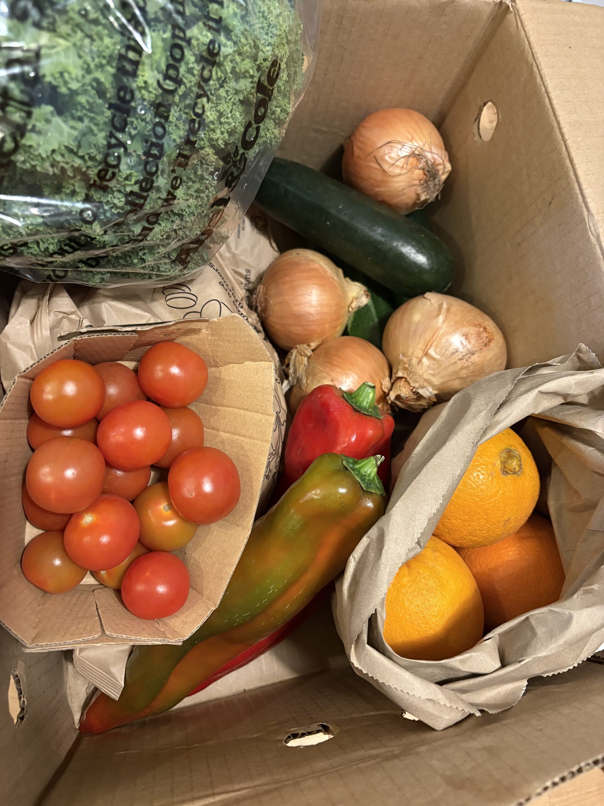 Photo of a veg box