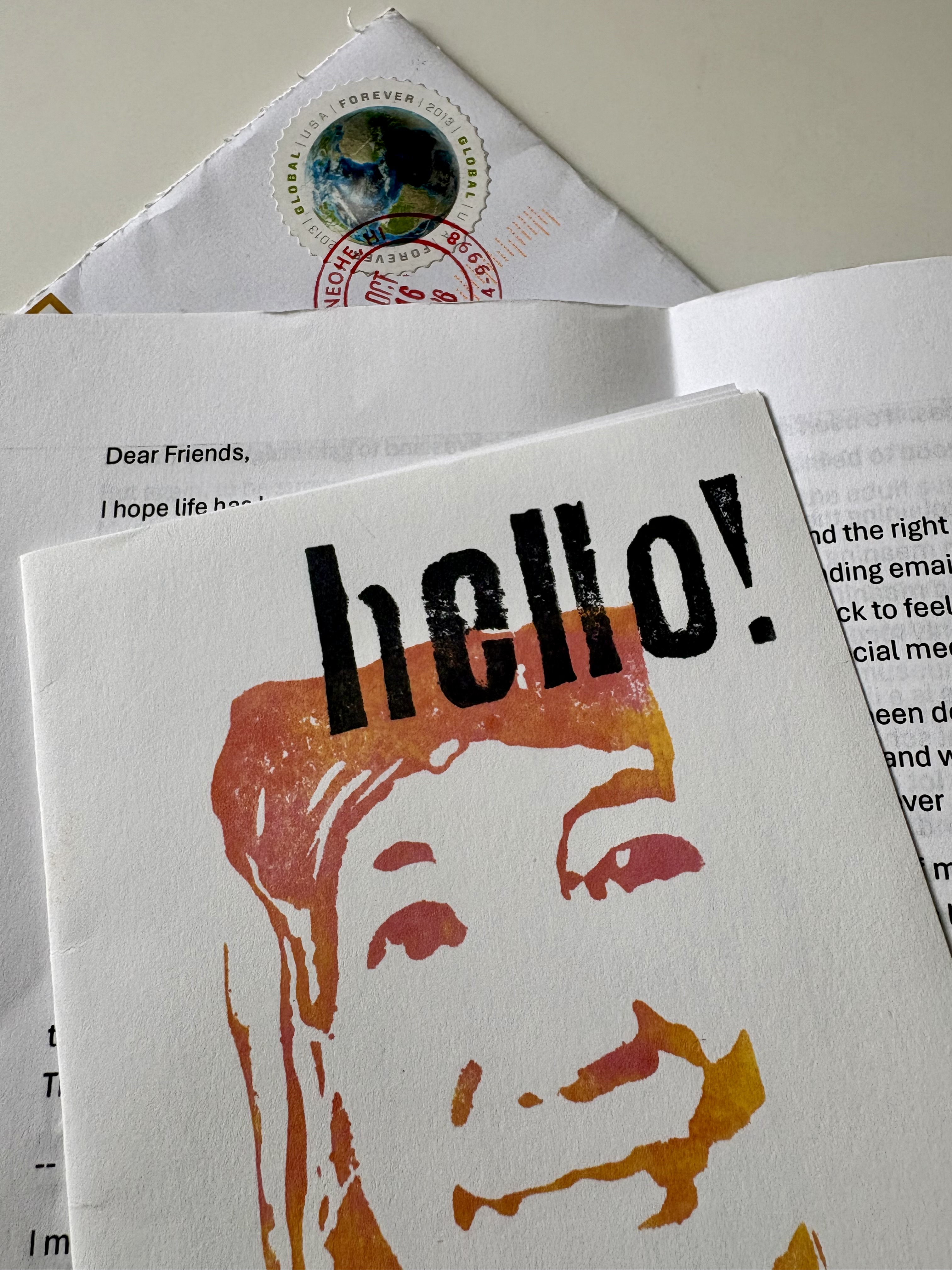 Photo of a pen pal letter
